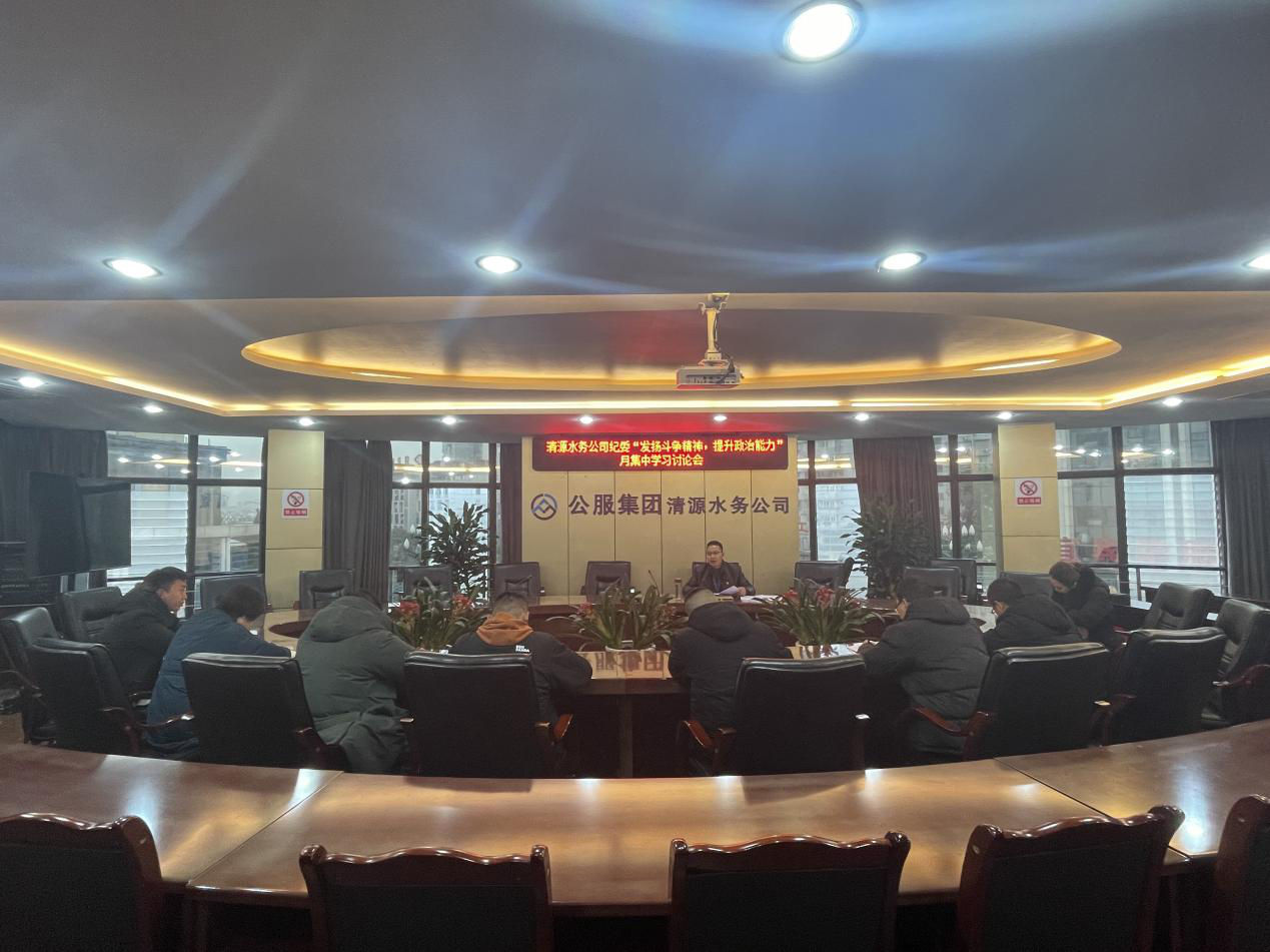 公司紀委召開紀委（擴大）會暨紀檢監察系統“發揚斗爭精神，提升政治能力”月集中學習討論會